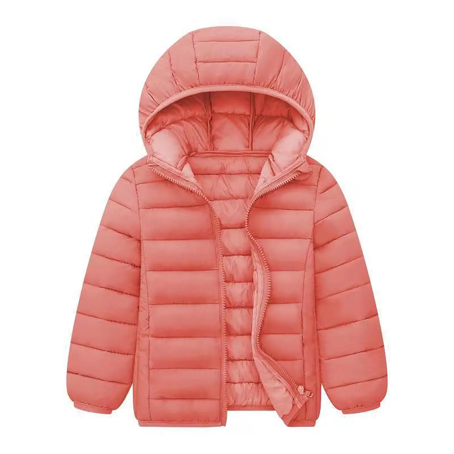 New Children'S Plush Coat Boy And Girls Coat Winter Lightweight Jackets Hooded Outerwear Boys Girls Warm Hooded Outerwear