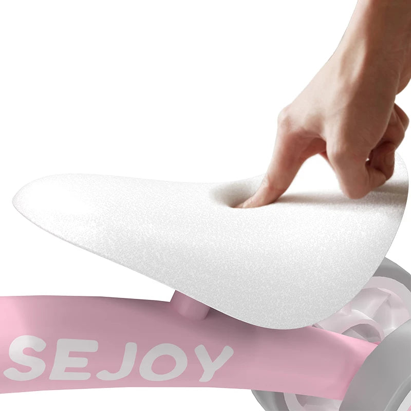 Sejoy Baby Balance Bike for 12-36 Month Toddler Riding Toy 4 Wheels Toddler First Bike,Birthday Gifts Boys Girls,Green/Pink