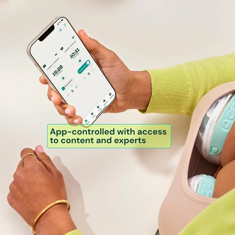 Hands Free Breast Pump - Wearable Breastfeeding Pump - Portable, Electric, Cordless, 9 Levels of Hospital Grade Suct