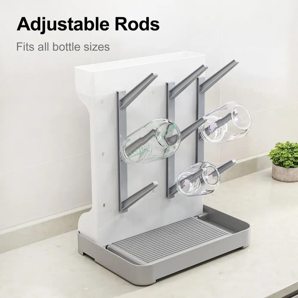 Vertical Baby Bottle Drying Rack Multi Tiered Space Saving Drying and Draining Stand Large Storage Holder Organizer Kitchen