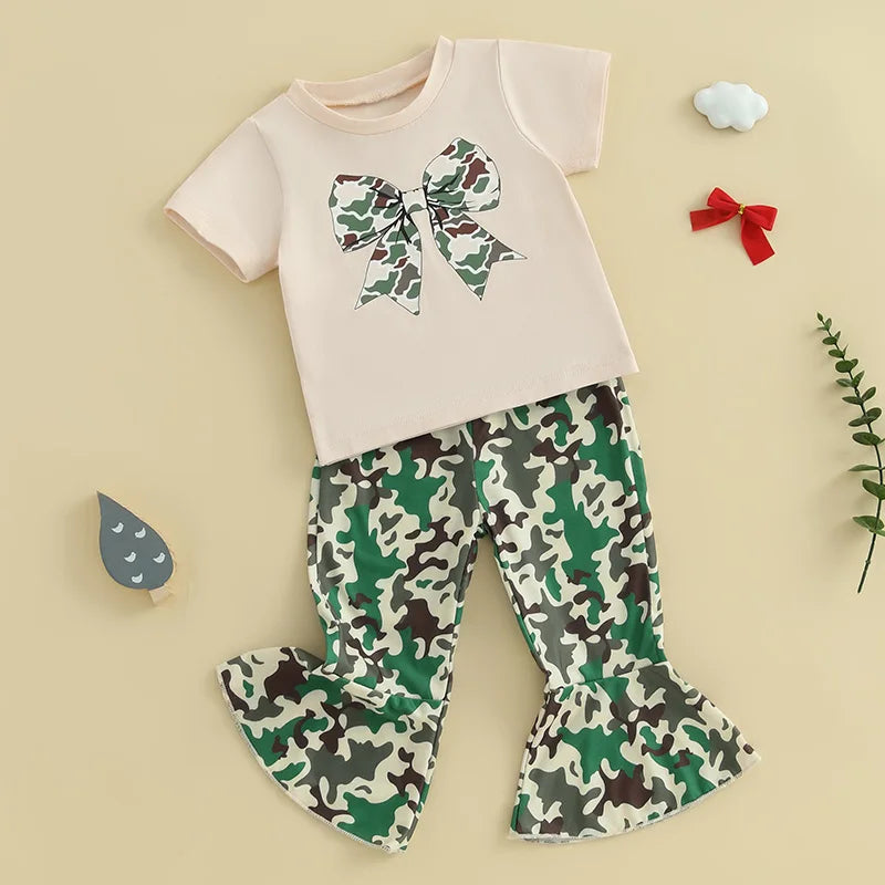 Girls Summer Outfits Floral Print Ruffle Sleeve Top and Denim Shorts Set Stylish 2 Piece Clothing Ensemble