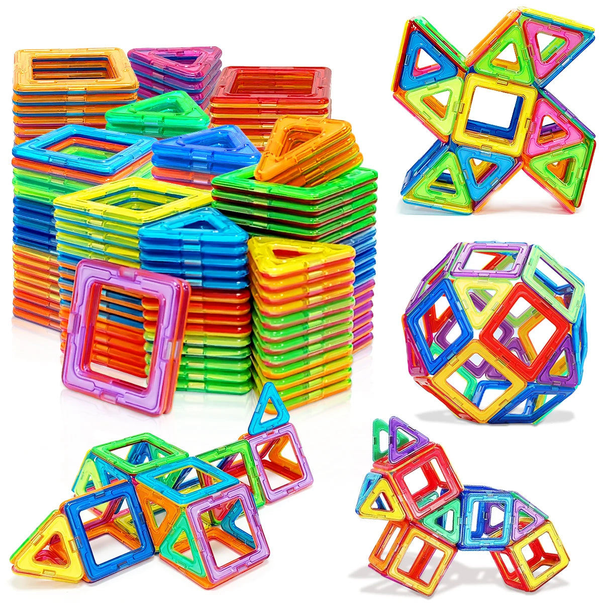 Magnetic Building Blocks DIY Magnets Toys medium size STEM Toys Construction Toys Learning Educational Magnet Toys