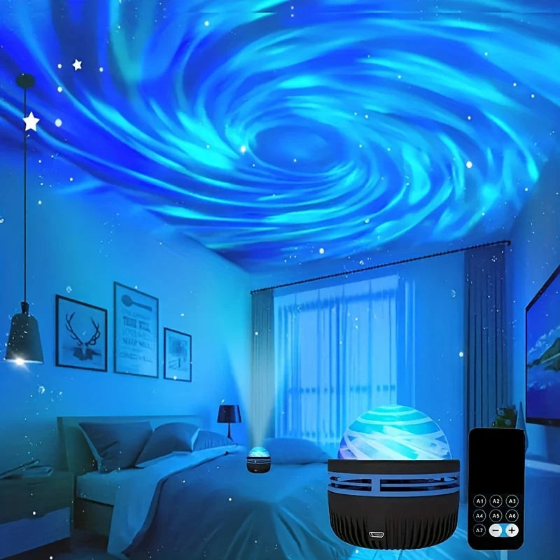 LED Galaxy Projection Light, 2-in-1 Northern Light Projector, Bedroom Night Light, Children's Room Decoration, Party Decoration