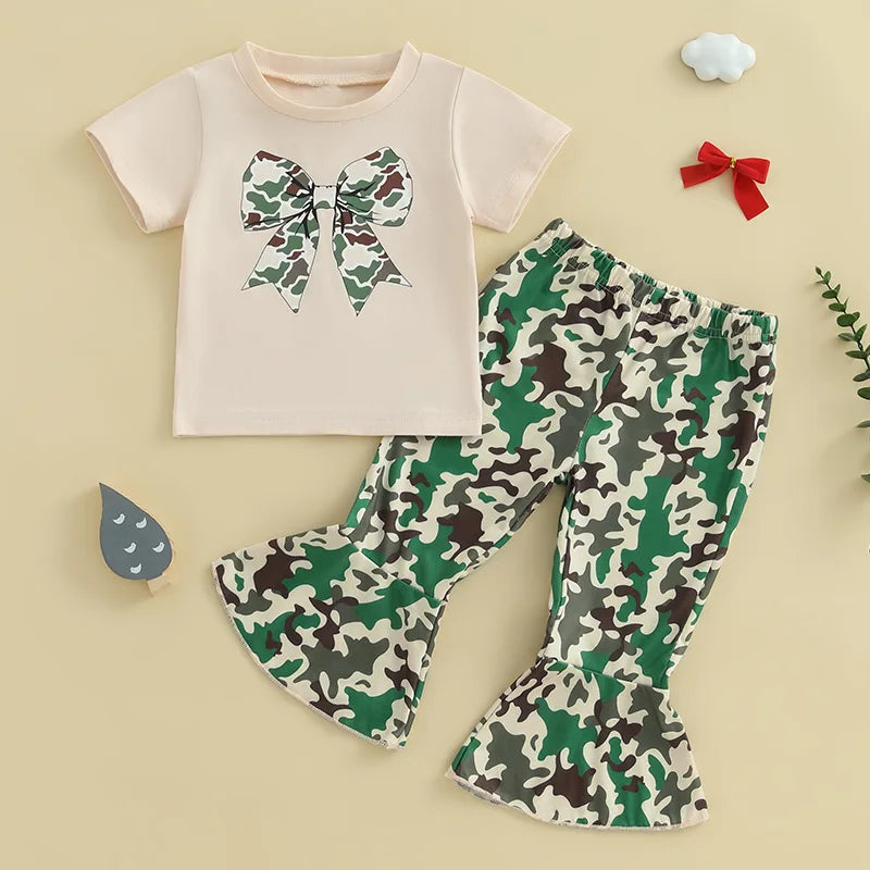 Girls Summer Outfits Floral Print Ruffle Sleeve Top and Denim Shorts Set Stylish 2 Piece Clothing Ensemble