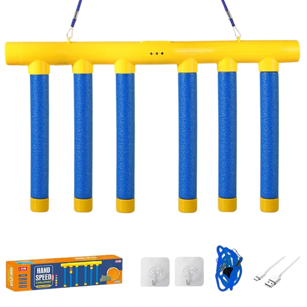 Challenge Falling Sticks Game 3 Adjustable Speed Stick Catcher Machine Stick Reflex Challenge Game for Training Reaction Ability