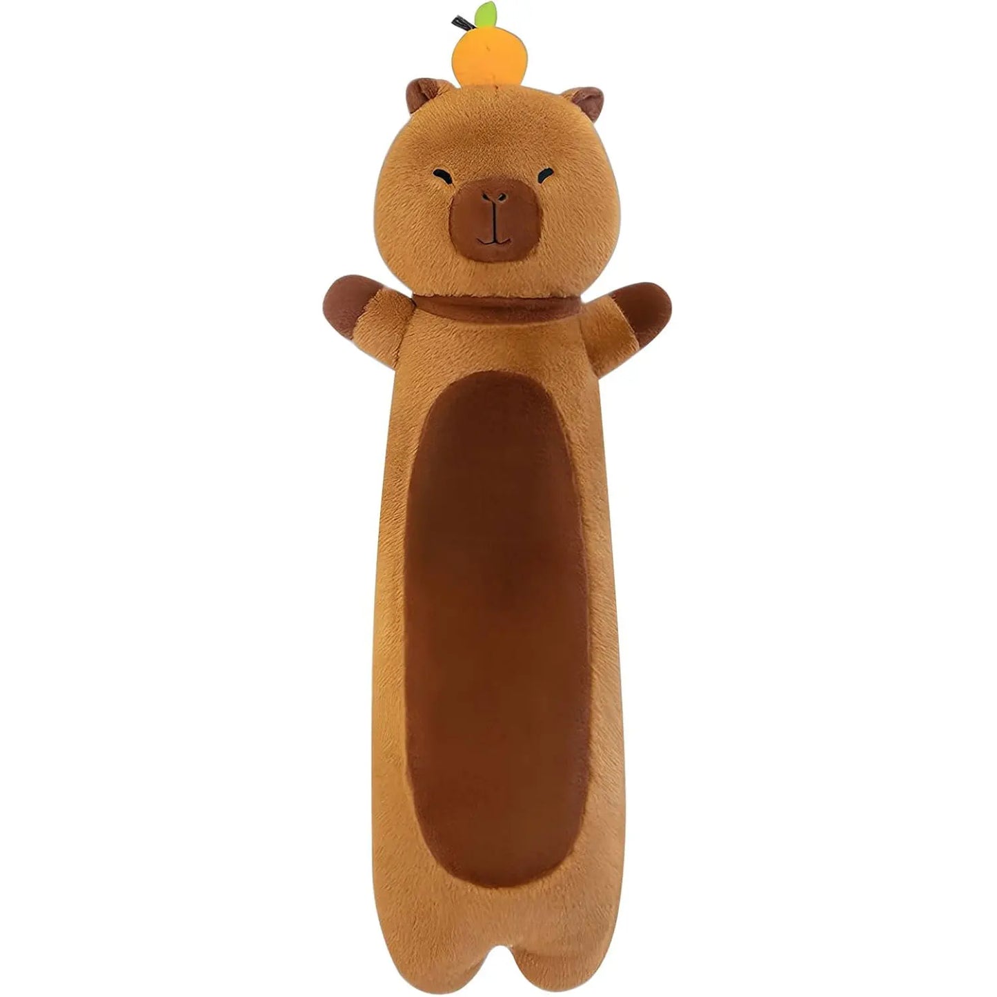 90cm/110cm Kawaii Giant Long Capybara Plush Cartoon Pillow Soft Stuffed Animals Cartoon Toys Babys Accompany Sleeping Doll