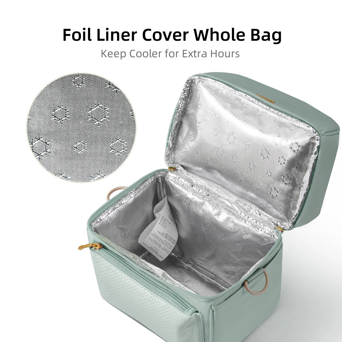 Sunveno Tin Foil Insulation Bag with EPP Box Preservation Bag Waterproof Lunch Bags Picnic Bag Insulation Thermal Bag