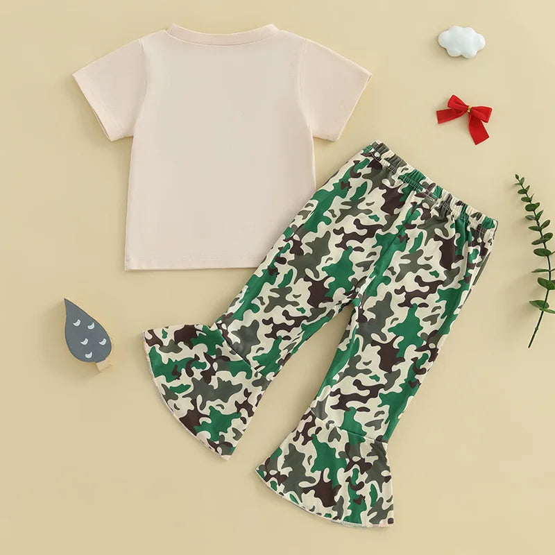 Girls Summer Outfits Floral Print Ruffle Sleeve Top and Denim Shorts Set Stylish 2 Piece Clothing Ensemble