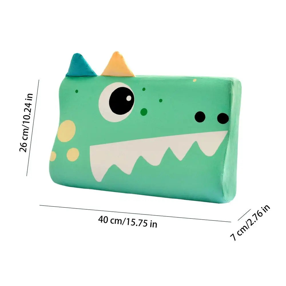 Toddler Memory Foam Pillow Slow Rebound Soft Fiber Baby Neck Protection Pillow Cartoon Animal Printing Children's Bedding