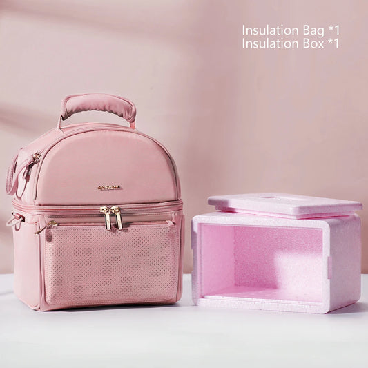 Sunveno Tin Foil Insulation Bag with EPP Box Preservation Bag Waterproof Lunch Bags Picnic Bag Insulation Thermal Bag