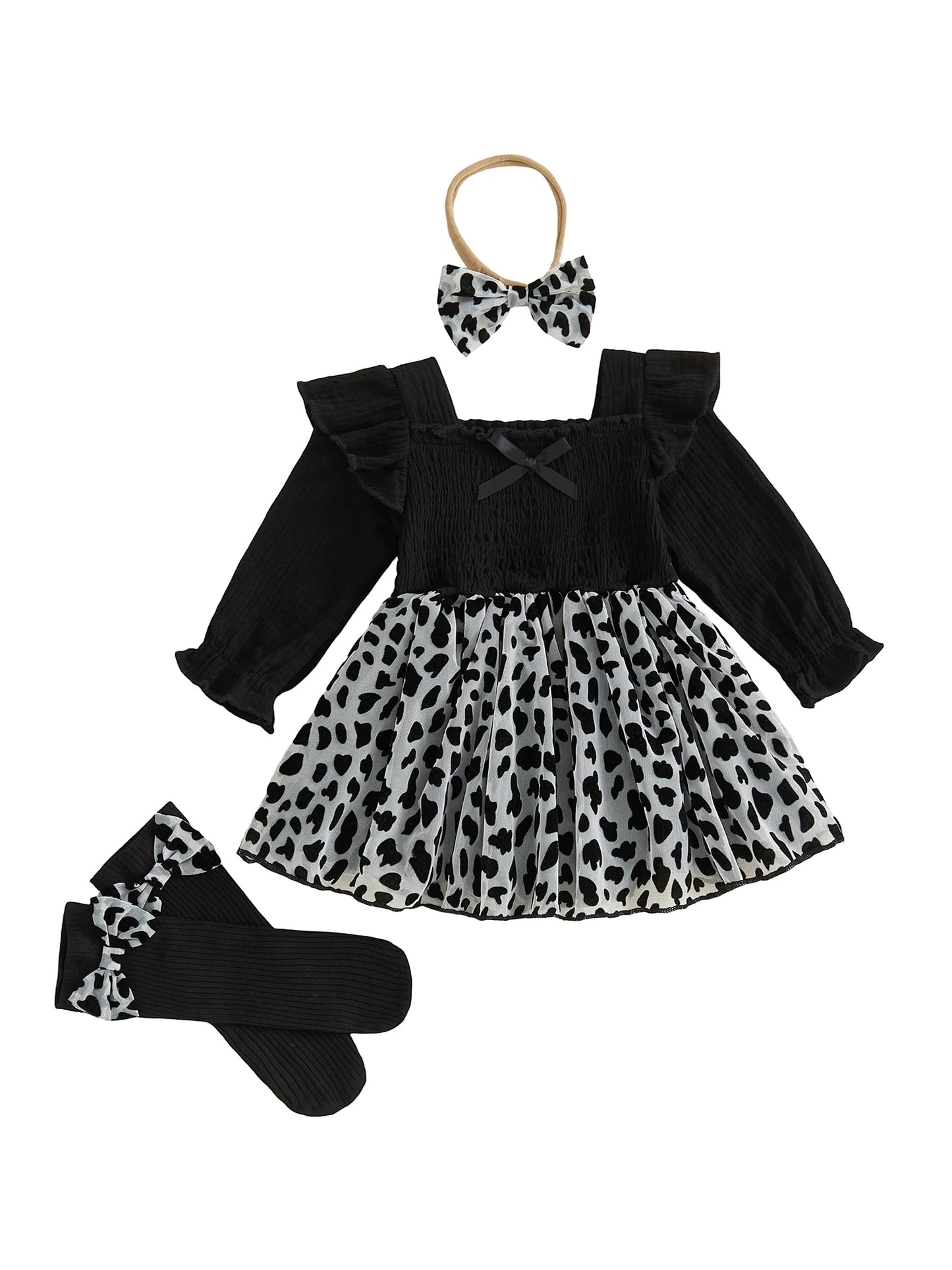 Infant With Headband Stockings Infant-Baby-Girl Romper Fashion Dress-Fashion-Flower Embroidery Infant Baby Girl