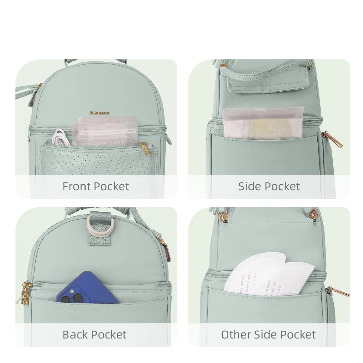 Sunveno Tin Foil Insulation Bag with EPP Box Preservation Bag Waterproof Lunch Bags Picnic Bag Insulation Thermal Bag