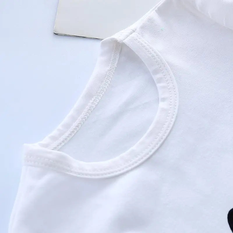 Boys' autumn letter baseball single-breasted jacket+round neck printed cotton long sleeve+striped sweatpants 3Pcs suit