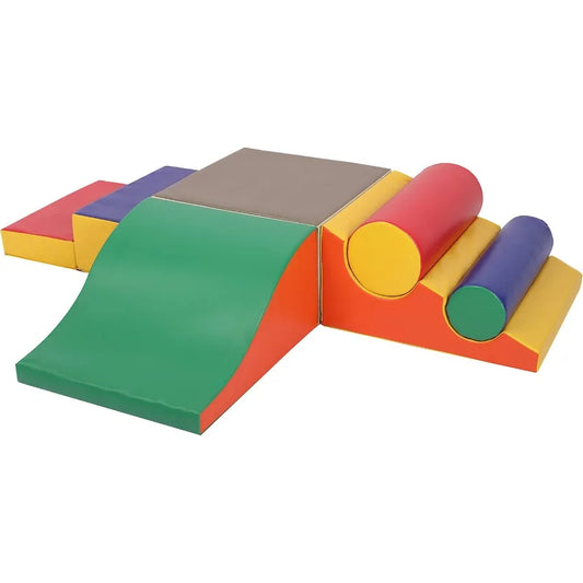 Toddler Foam Climbing Set Indoor Climb and Crawl Soft Activity Playset Toddler Climber Gymnastics Equipment for Walking in Bala