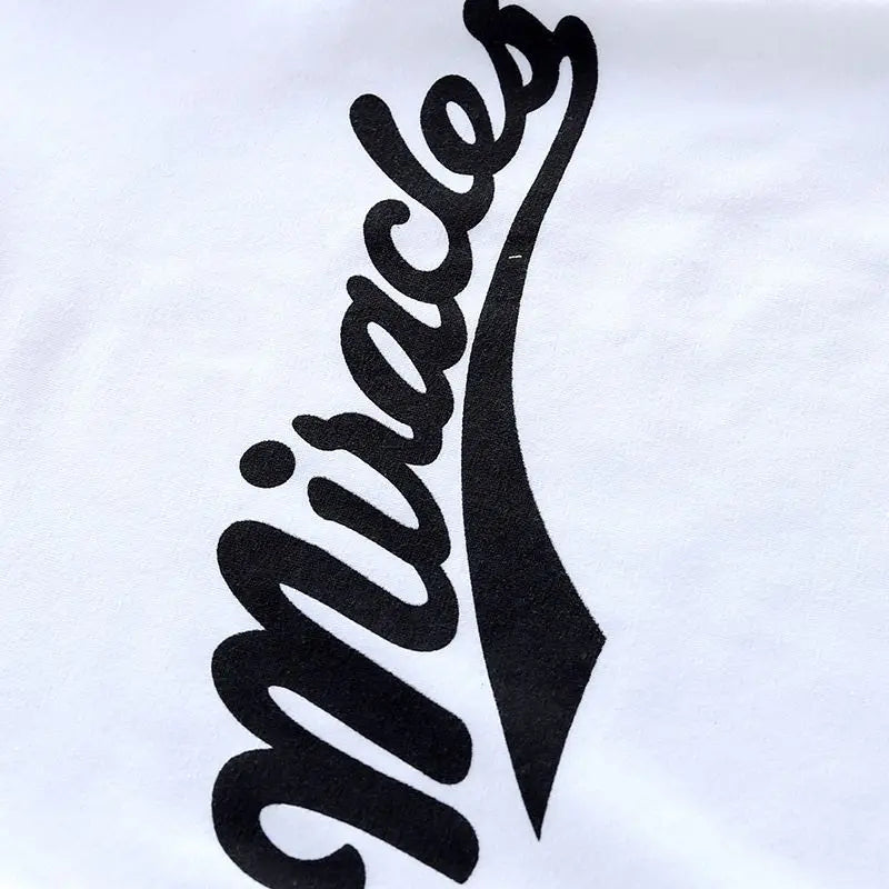 Boys' autumn letter baseball single-breasted jacket+round neck printed cotton long sleeve+striped sweatpants 3Pcs suit